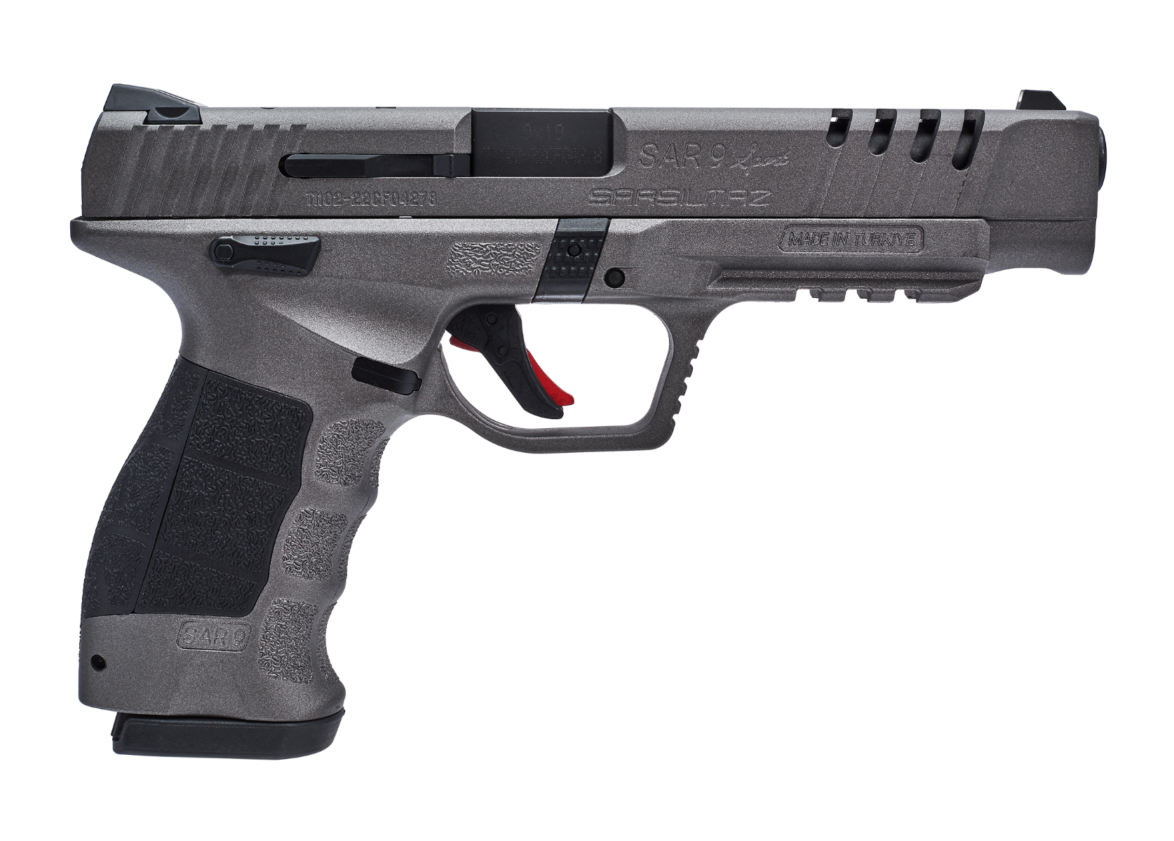 SAR USA SAR9 9mm 5.2" (1) 19rd (1) 17rd Pistol, Platinum - SAR9SPTPTPT