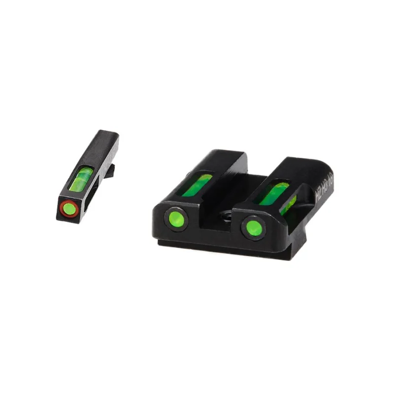 HIVIZ LiteWave H3 sight Green LitePipe/orange front ring fits Glock Models Chambered in 9mm Luger 40 S and .357 Sig