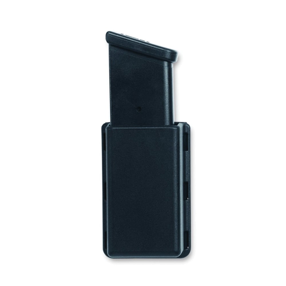 Uncle Mike's Double Row Single Magazine Case, Textured Black - 50361