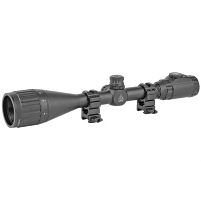 Leapers UTG Hunter Rifle Scope 6-24x50 1" 36-Color Mil-Dot Reticle with Rings, Black -  SCP-U6245AOIEW