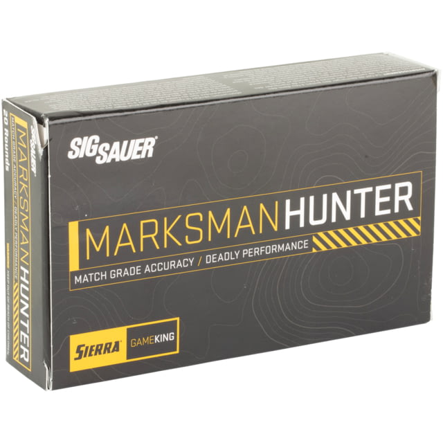 SIG SAUER Marksman Hunter .300 Win 165 Grain Sierra Gameking Brass Cased Centerfire Rifle Ammo 20 Rounds