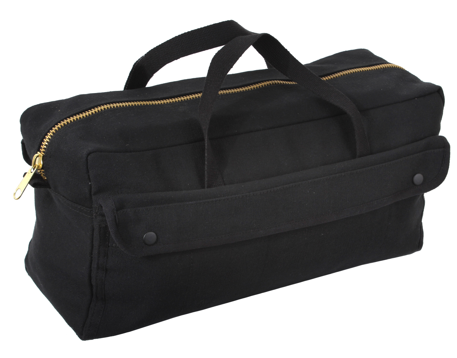 Rothco Canvas Jumbo Tool Bag With Brass Zipper - Black