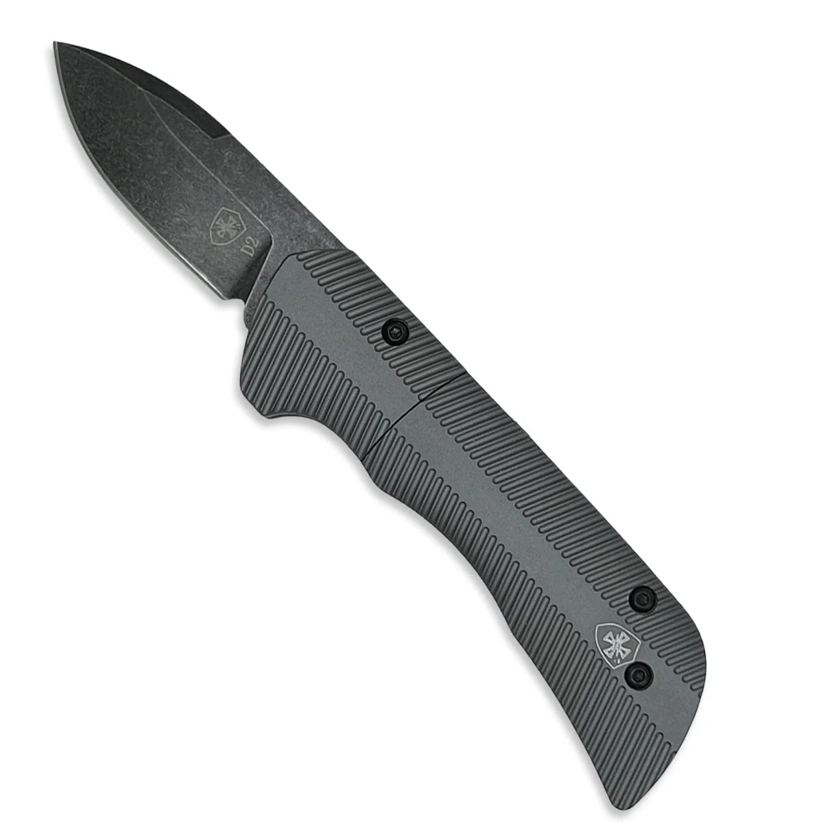 Templar Knife California Legal Auto Assisted Drop Point Knife, Gunmetal Grey - CAA-AGM-32-1