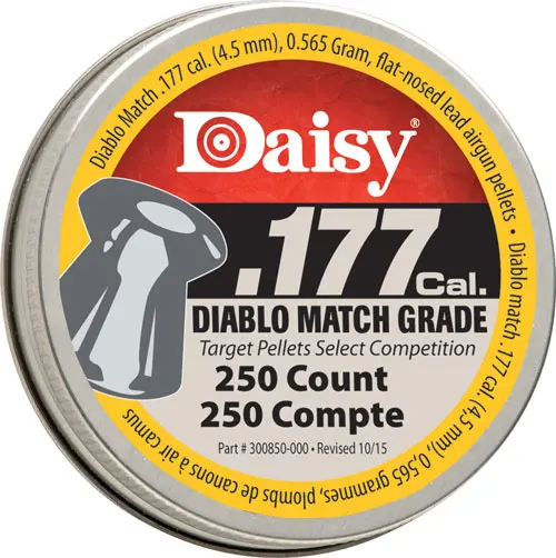 DAISY MATCH GRADE 177 PELLET - 250CT