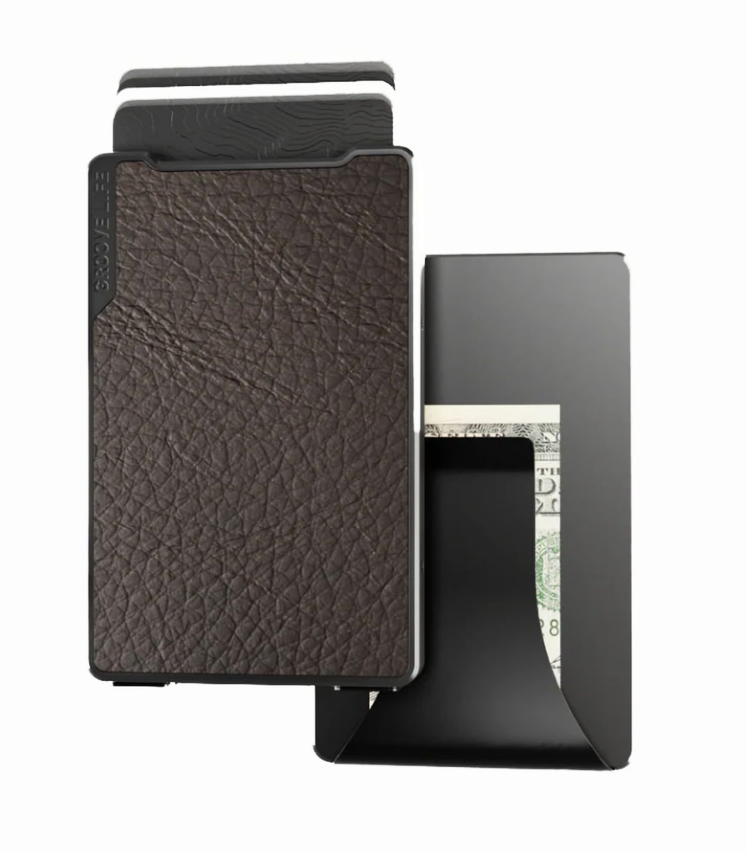 Groove Life Leather Wallet - Midnight & Brown - WLT3-221