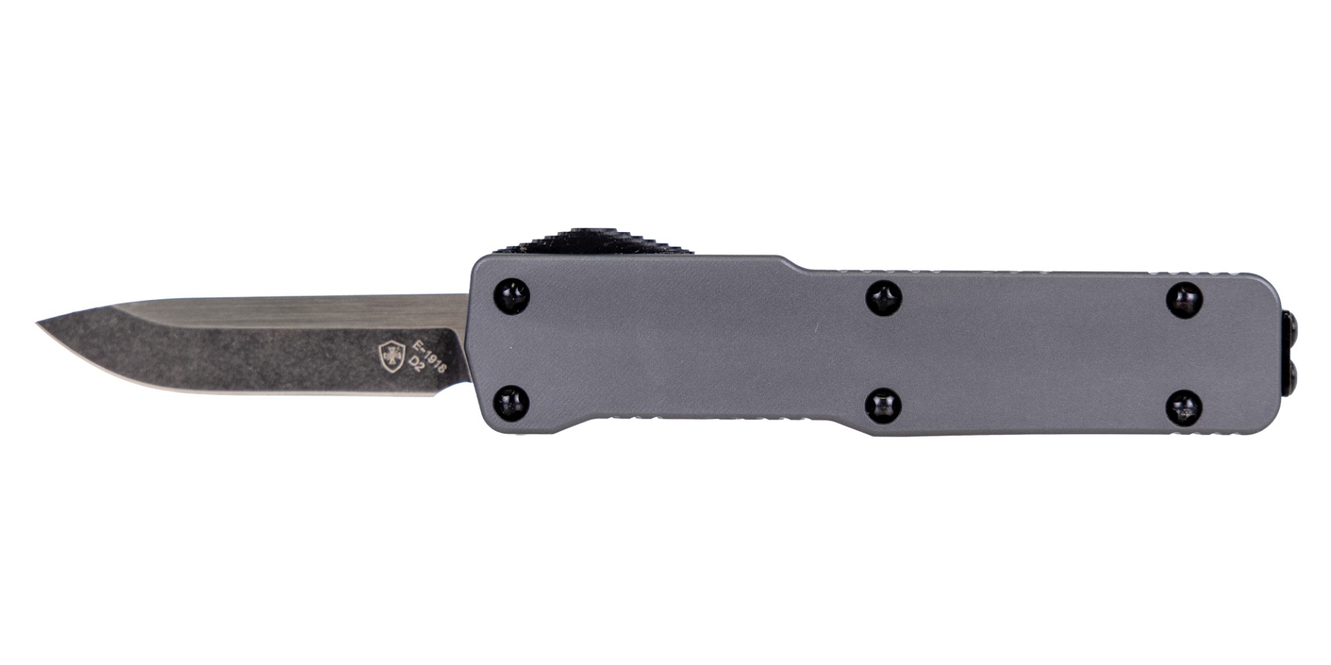 Templar Knife California Legal OTF Drop Point Knife, Gunmetal Grey - CA-AGM-32-1