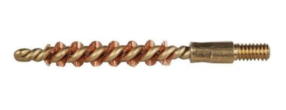 Pro-Shot .25 Caliber Pistol Length Bronze Bristle Bore Brush - 25P