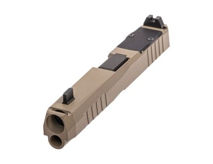 PSA Dagger Compact C-1 RMR Compensated Slide Assembly With Non-Threaded Barrel, Flat Dark Earth