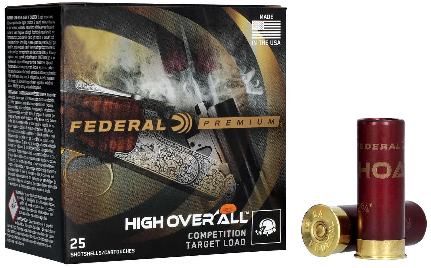 Federal High Overall .410 Gauge Ammo 2.5" 1/2 oz #9 Shot 25rd - HOA4109