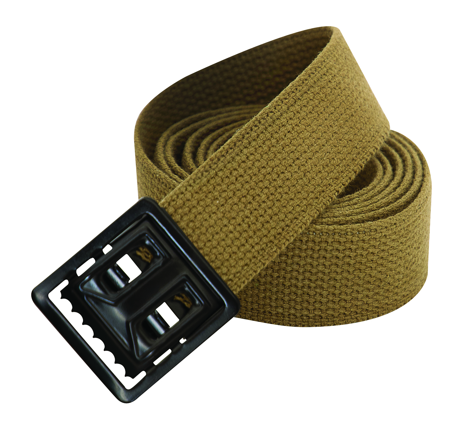 Rothco Military Web Belts With Open Face Buckle - Black, Coyote Brown, 54 In