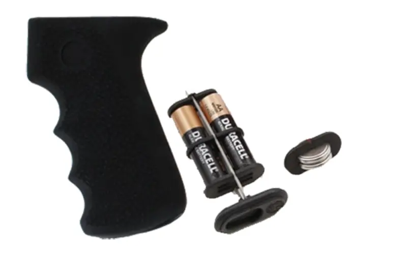 Hogue 74010 Rubber Grip Cobblestone Black Rubber with Finger Grooves Storage for AK-47, AK-74 (Batteries Not Included)