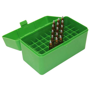 MTM Ammo Box 50rd Flip-Top 243 308 Win 220 Swift Grn