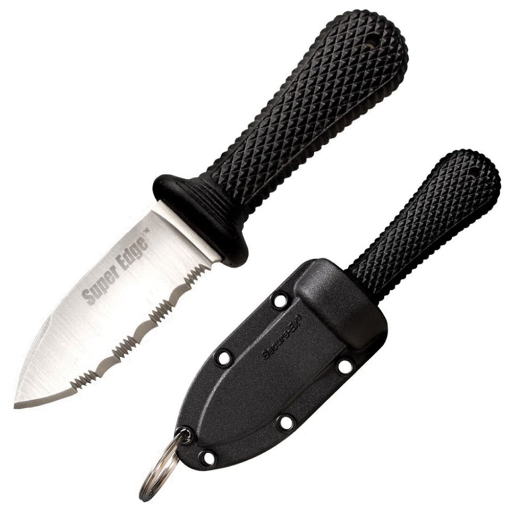 Cold Steel Super Edge Spear Point Fixed Knife, 2", Black - 42SS