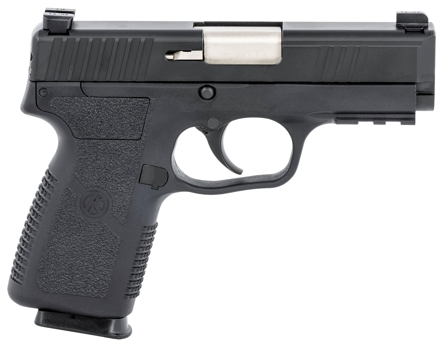 Kahr P9-2 Handgun 9mm Luger 7rd Magazines (2) 3.6″ Barrel Black with TruGlo Night Sights - No Credit Card Fees - Low, flat rate shipping