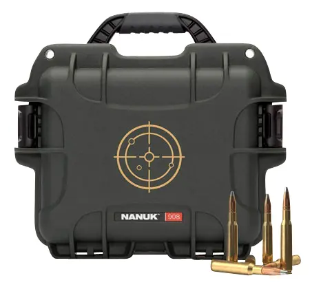 Nanuk 908AMMO1 908 223Rem Black/White Resin 600rds
