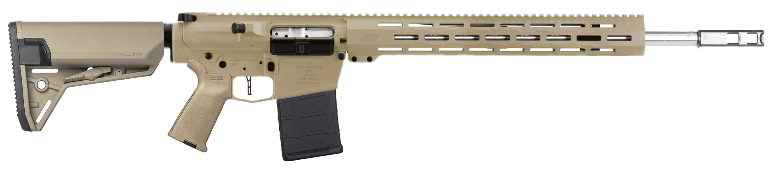 APF DMR 2.0 6mm Creedmoor FDE 18" MLOK Rifle
