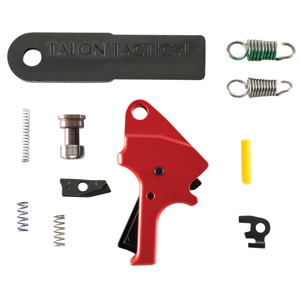 Apex Tactical Drop-in Flat-Faced Forward Set Trigger Kit for Smith & Wesson M&P M2.0 9mm/40 S&W/45 ACP Pistols, Red - 100153