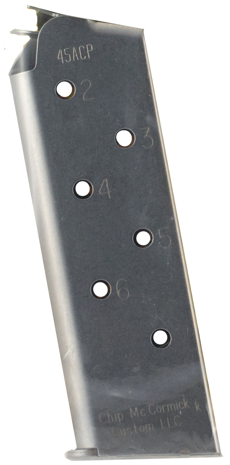 Chip McCormick Match Grade 7 Round .45 ACP Compact 1911 Detachable Magazine, Stainless - M-MG-45CP7