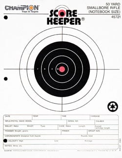 Champion 50 YD SMALL BORE NOTEBOOK O/B(12/PK) 45721