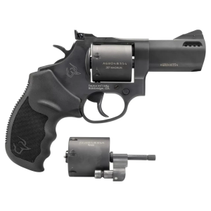 Taurus 2692031 692  38 Special,357 Mag,9mm 7 Round 3 Matte Black Black Carbon Steel, Black Ribber Grip