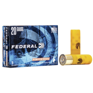Federal Power-Shok Rifled Slug 20 ga 2-3/4" 3/4 oz Slug 1600 fps 5/ct