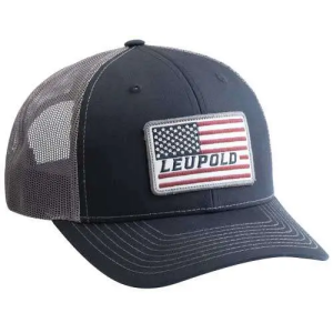 LEU 179858 LEU FLAG TRUCKER HAT NAVY/GREY