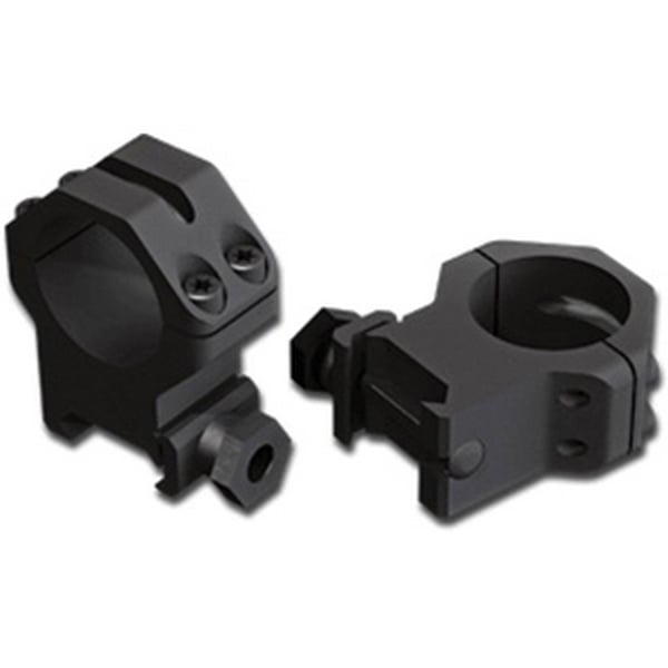 Weaver 30mm Low Aircraft Grade Aluminum 4-Hole Skeleton Ring, Matte Black - 48364