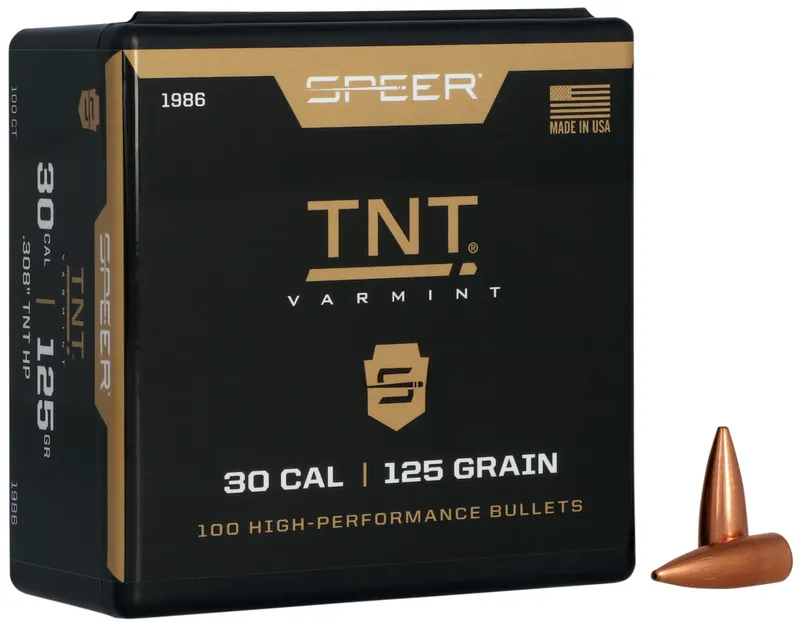 Speer TNT 30 Cal 125gr Jacketed Hollow Point Ammo