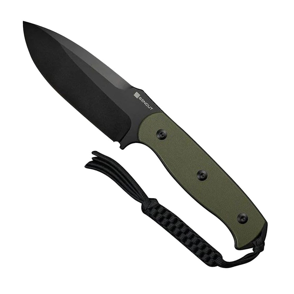 SENCUT Toxodon Fixed Blade Drop Point Knife, OD Green - S24036-2