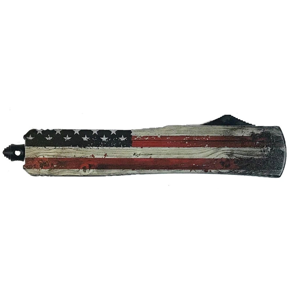 Templar Knife Wooden Slim Tanto OTF - Slim and Wooden Tactical Elegance - M-WUS-23-1