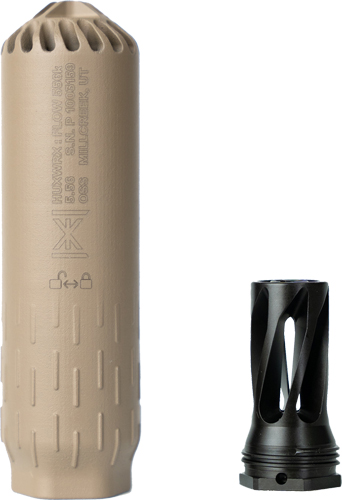 HUXWRX Flow 556K Suppressor Kit with Flash Hider FDE
