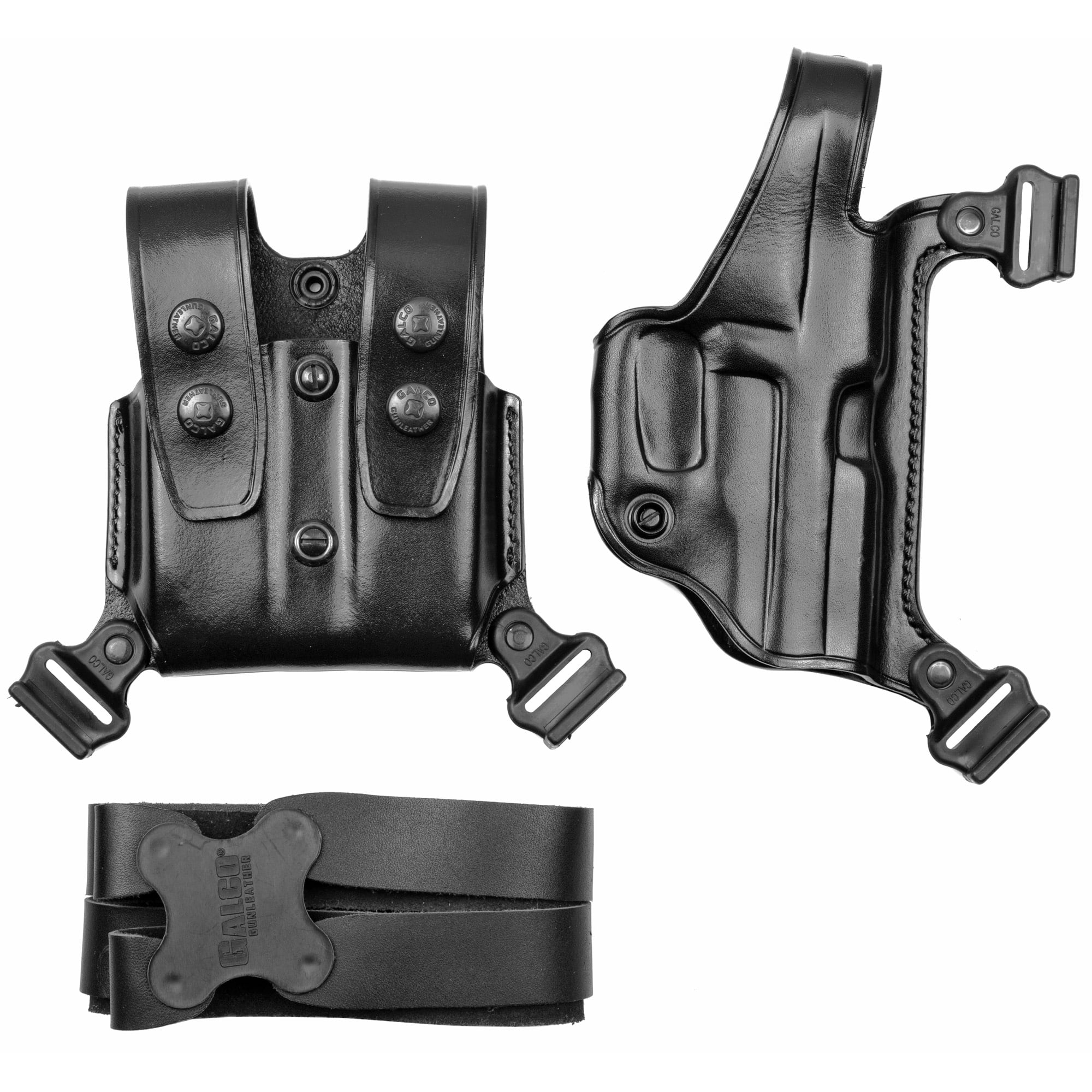 Galco Miami Classic Shoulder Holster, Fits Sig P226, Right Hand, Black Leather
