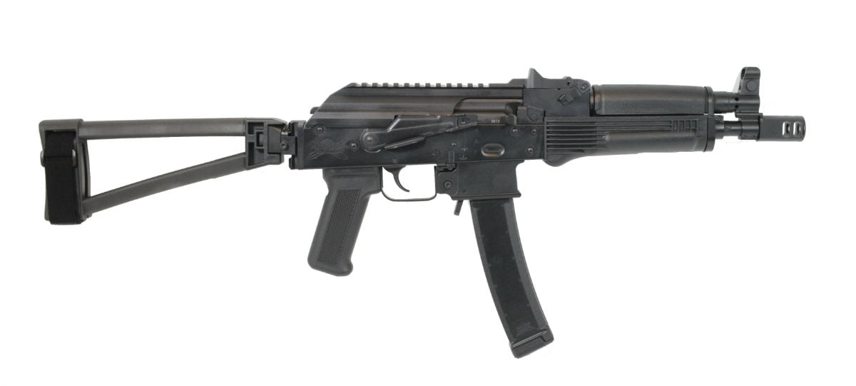 PSA AK-V 9mm Classic Triangle Folding Pistol, Black