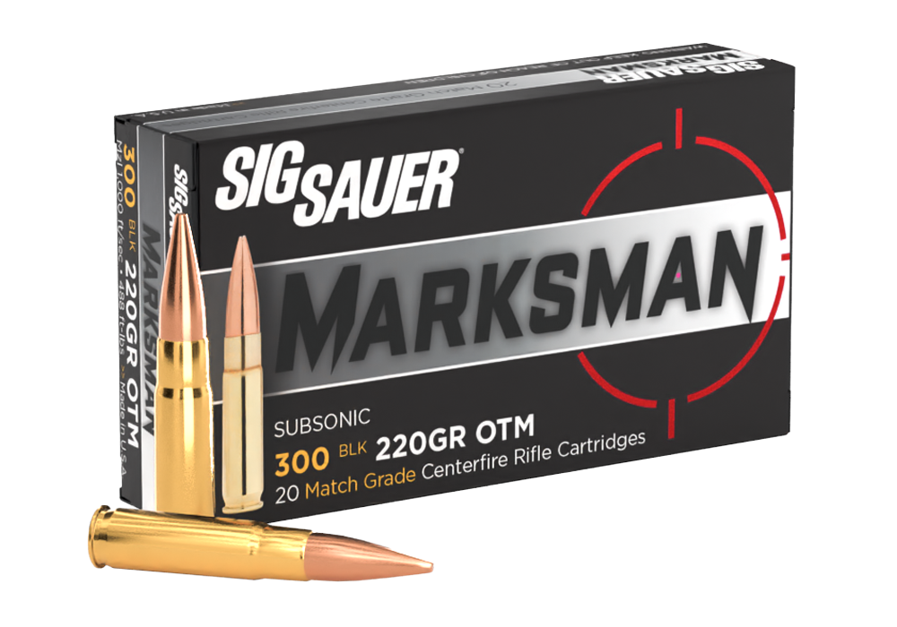 SIG Sauer 300 AAC Blackout 220gr, Match, Subsonic Ammunition - C300A2-20