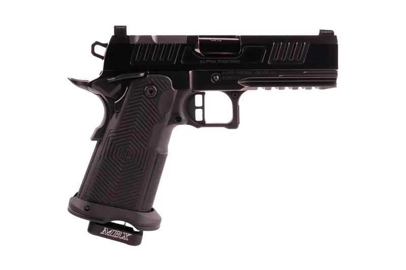 Alpha Foxtrot AF1911 Romulus Handgun 9mm Luger 17rd (1) & 19rd (1) Magazines 3.5″ Ported Barrel Black RMSc