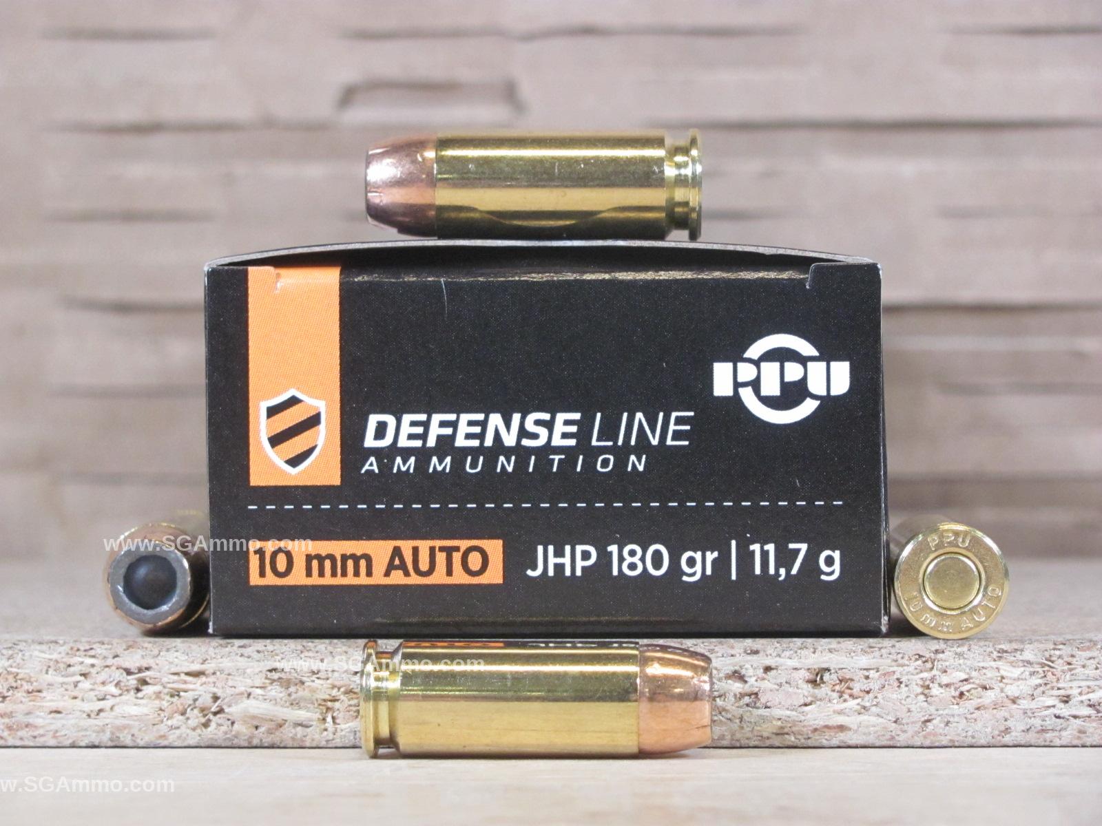 500 Round Case – 10mm Auto 180 Grain Hollow Point Prvi Partizan Ammo – PPD10