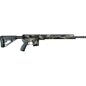 Alexander Arms Hunter Semi Automatic Rifle 6.5 Grendel 18" Black Threaded Barrel Black Frame Woodland Camo Pistol Grip