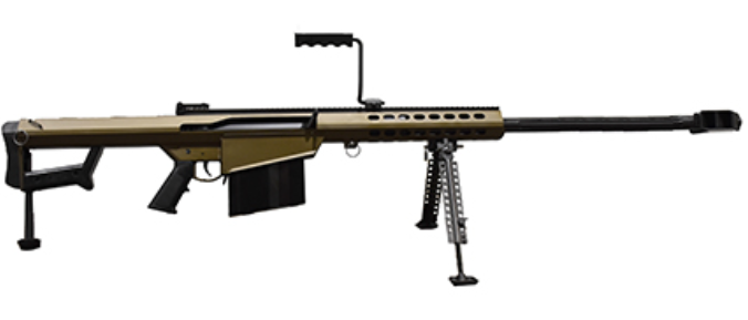 BARRETT 82A1 29" 50BMG 10rd Semi-Auto Rifle, Burnt Bronze