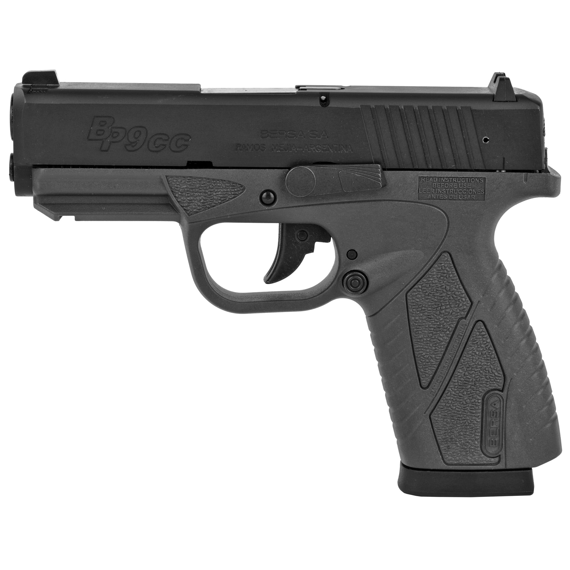 Bersa BPCC Pistol – Black / Urban Grey | 9mm | 3.3″ Barrel | 8rd - No Credit Card Fees - Low, flat rate shipping