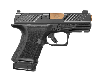 CR920, 9mm, Black Frame, Combat Slide Optic Black, Spiral Unthreaded Barrel Bronze, SS Rod, Blk Serr
