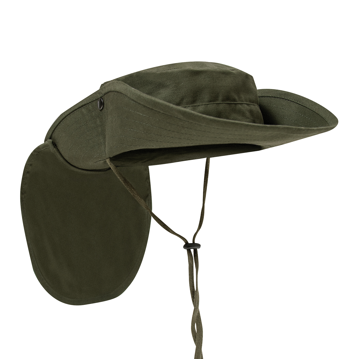 Rothco Adjustable Boonie Hat With Neck Cover - Olive Drab