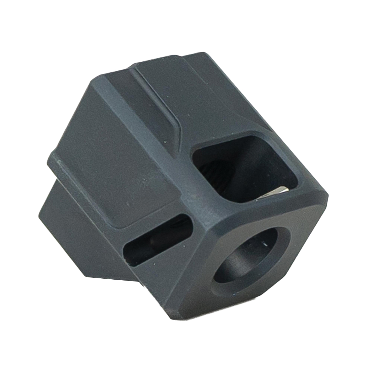 Faxon Firearms EXOS-514 Compensator 1/2-28 Fits Smith and Wesson M&P 1.0 Full-Size, Black