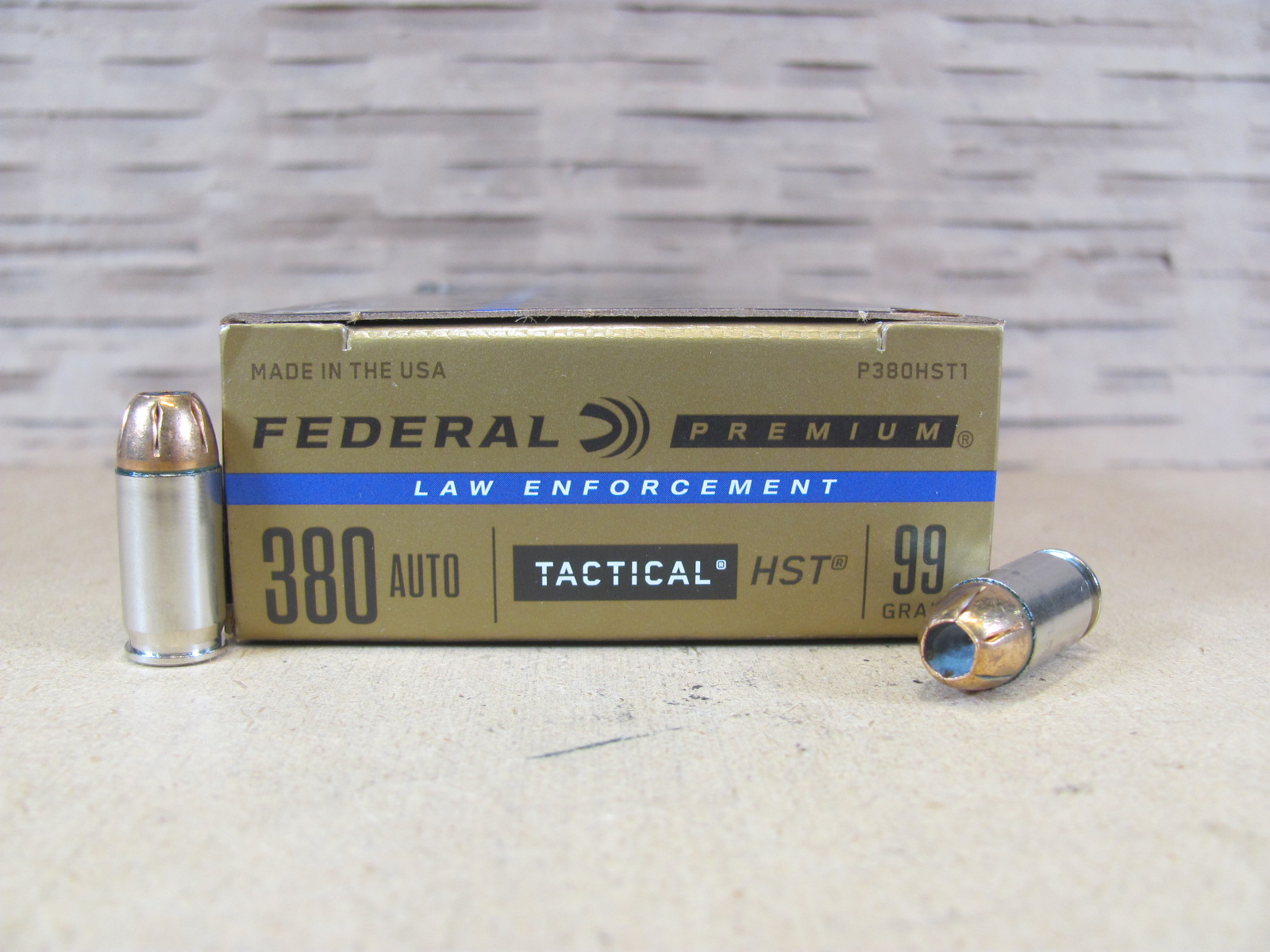 1000 Round Case – 380 Auto 99 Grain HST Hollow Point Tactical Federal Ammo – P380HST1