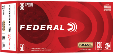 Federal Champion 38 Special 130 Grain Full Metal Jacket (FMJ) Ammo