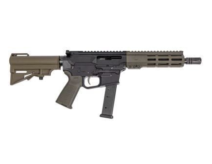 PSA Gen4 8" 9MM 1/10 GX Lightweight HEX M-Lok MOE EPT Har-15 Pistol, ODG