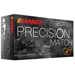 Barnes PRECISION MATCH 223 Rem 55gr Match Burner OTM BT - Box of 20