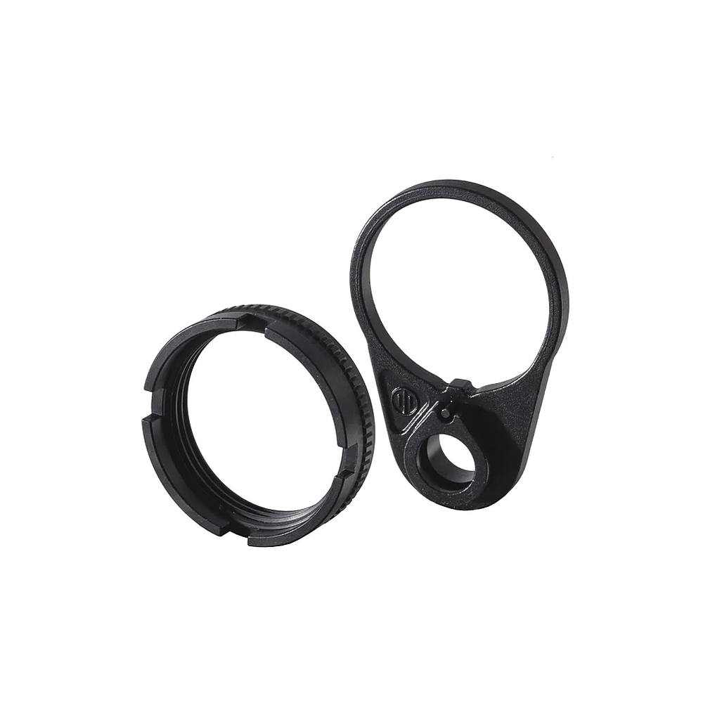 Primary Weapons Systems EBT Mod 2 End Plate and Ratchet Lock Castle Nut, Black