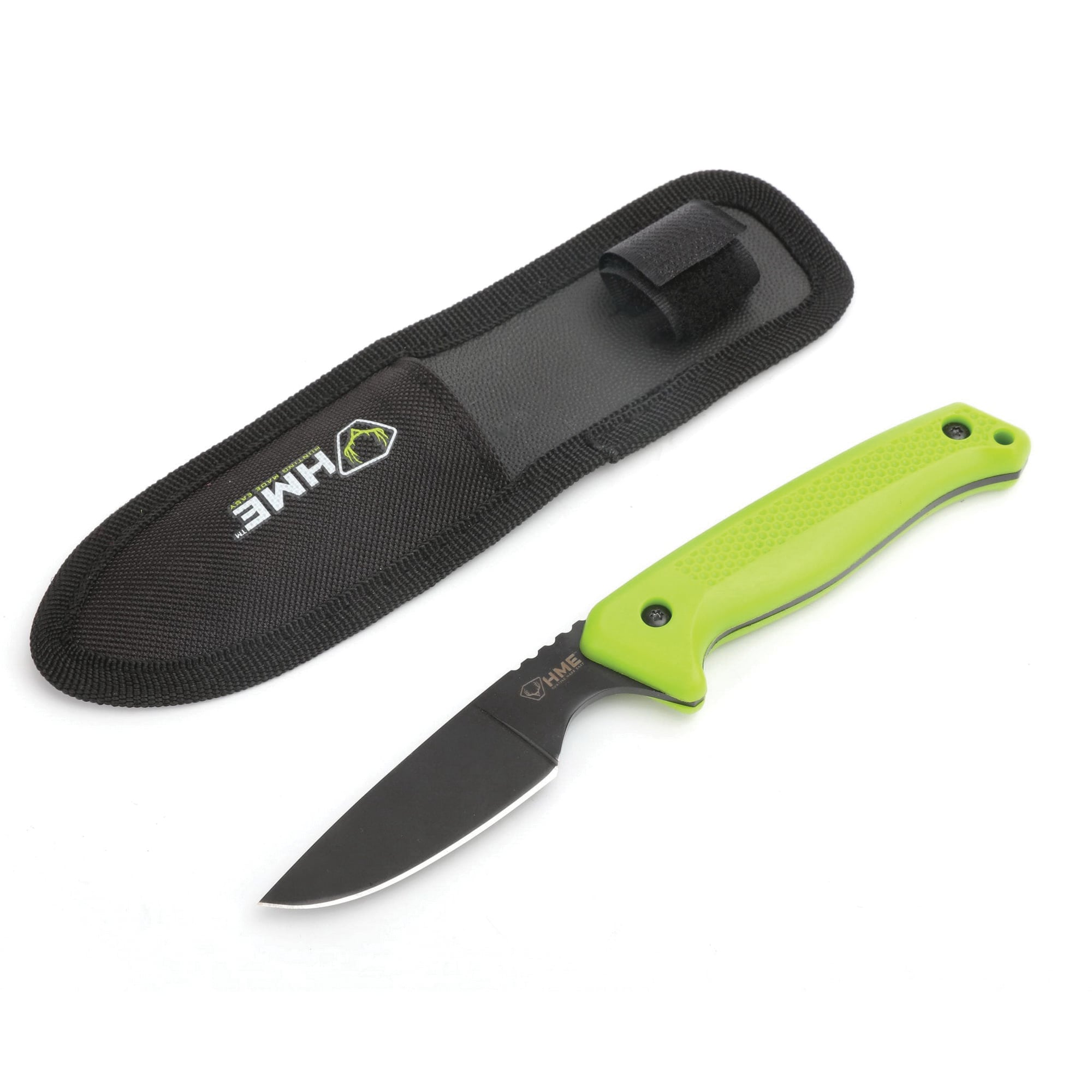 HME Fixed Blade Caping Knife, 2.5", Green - KN-FBCK