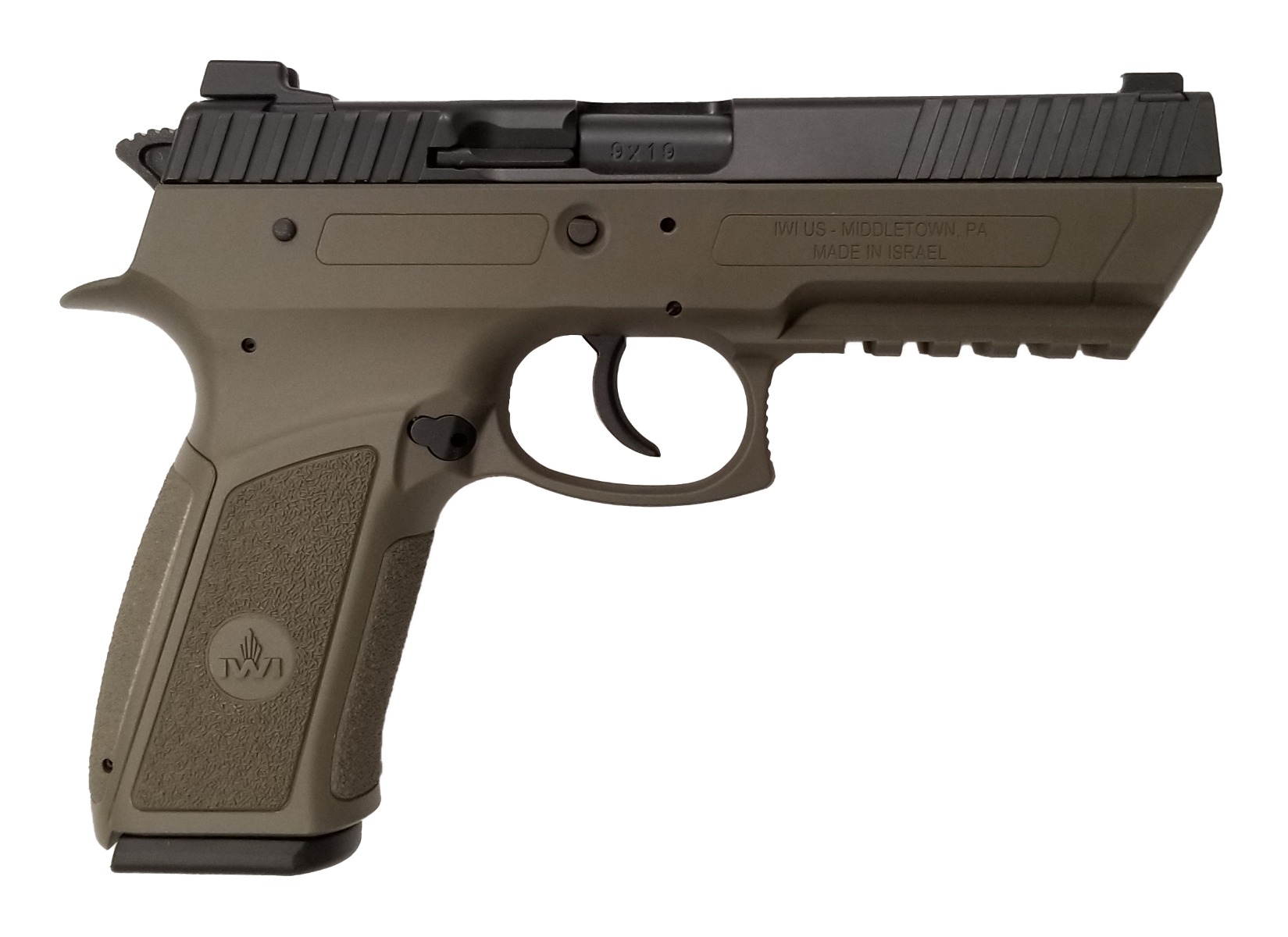 IWI Jericho 941 Full Size Enhanced 9mm Pistol - OD Green