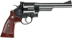 S 29 44MAG 6.5" AS BLUED - CHECKERED WOOD GRIPS
